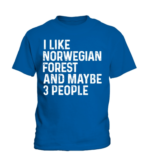 I Like Norwegian Forest And Maybe 3 People Cat Kids T-Shirt