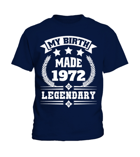 my birth made 1972 legendary 50th birthday Kids T-Shirt