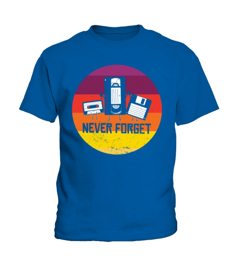 Never Forget Funny Vintage Cassette Tape Kids T-Shirt