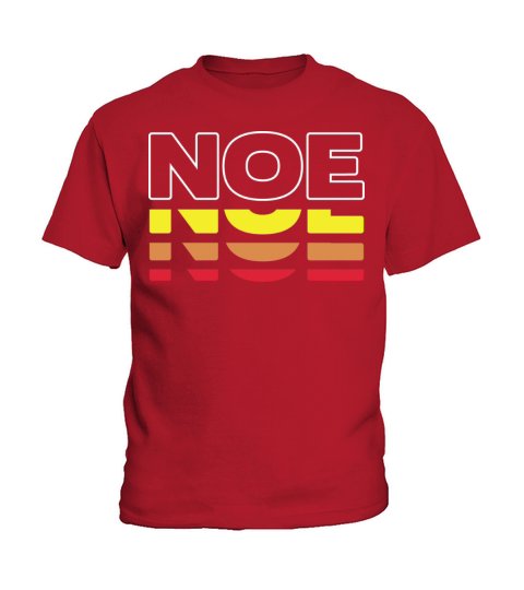 Noe First Name Funny Vintage Sunset Noe Kids T-Shirt
