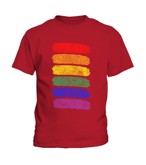 Pride Month - LGBTQ - Rainbow Stripes Kids T-Shirt