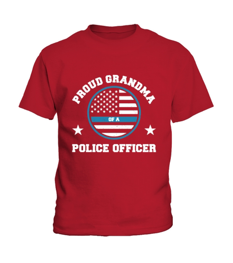 Proud Grandma Of A Police Officer T-Shirt Kids T-Shirt