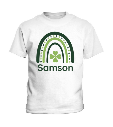 Samson Clover Boho Rainbow Kids T-Shirt