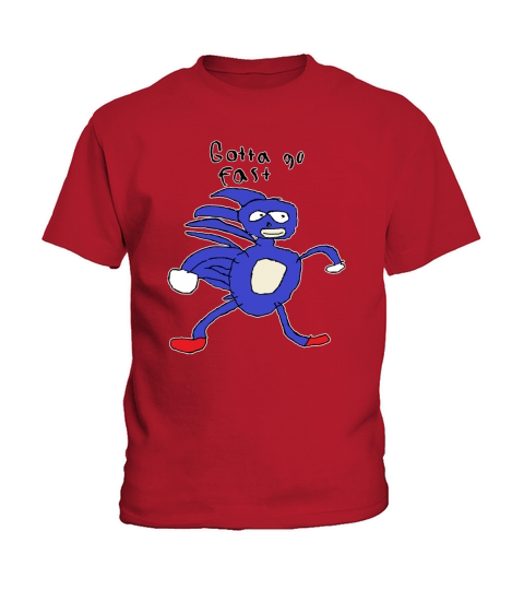 Sanic Hegehog Gotta Go Fast Kids T-Shirt