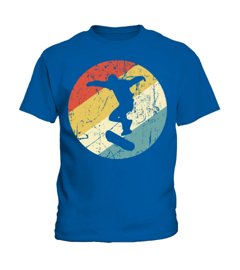 Skateboarding Vintage Retro Skateboarder Kids T-Shirt