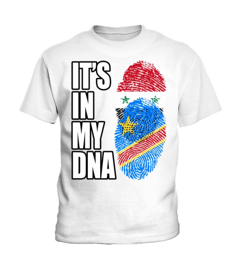 Syrian And Congolese Vintage Heritage DNA Flag Kids T-Shirt