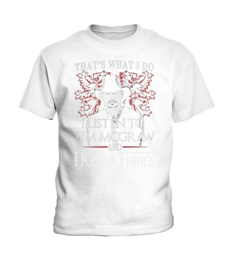 Tim McGraw I KNOW THINGS Kids T-Shirt