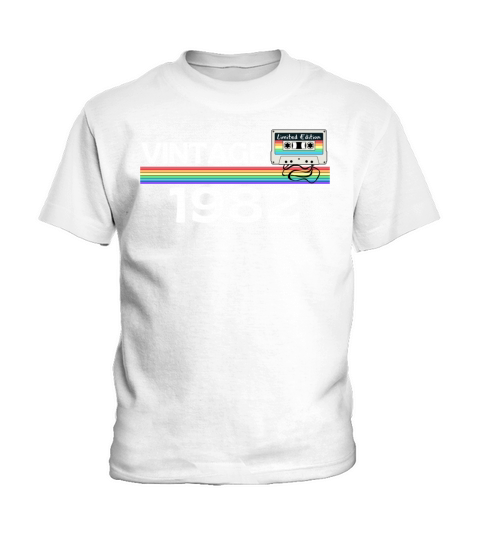 Vintage 1982 Rainbow Cassette Kids T-Shirt