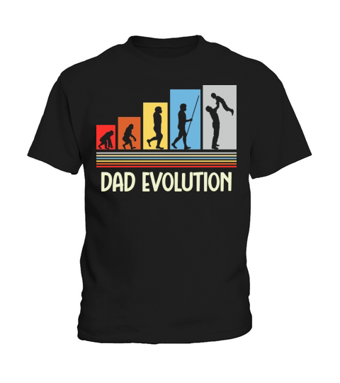 Vintage Dad Daddy Evolution Kids T-Shirt