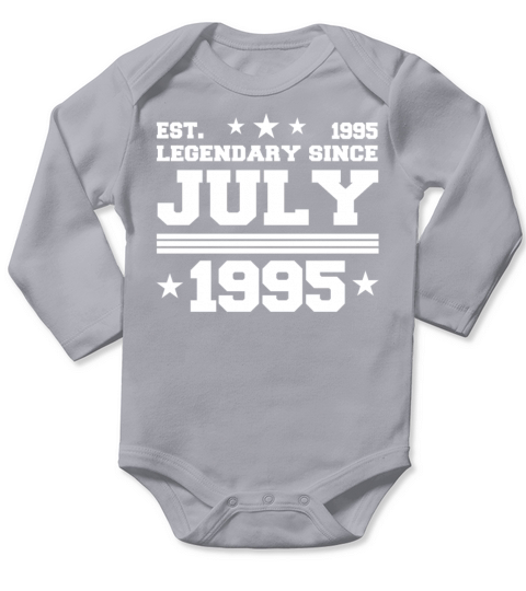 27th birthday July vintage 1995 gift idea Long Sleeve Baby One-Piece