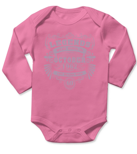 60th Birthday Gifts Vintage Long Sleeve Baby One-Piece