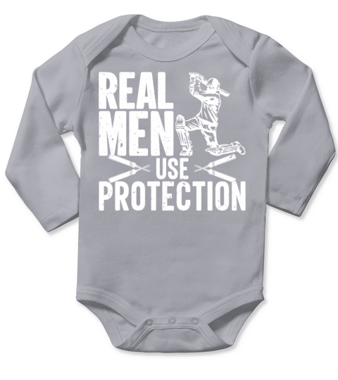 Athlete Sports Game Baseball Catcher Lifetstyle Long Sleeve Baby One-Piece
