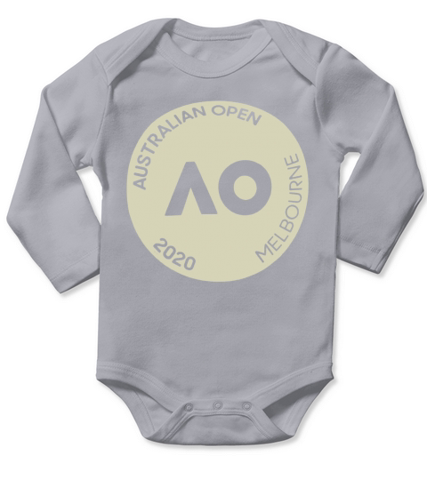 Australian Open Tennis Logo  - Unisex Long Sleeve Long Sleeve Baby One-Piece