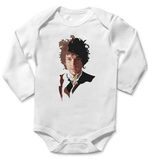 Bob Dylan Music Icon - Pillow Long Sleeve Baby One-Piece