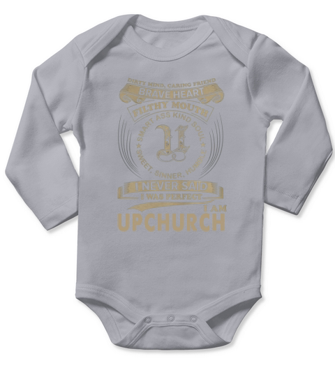 Cool UPCHURCH TShirt. Funny Gifts For Men/Women Long Sleeve Baby One-Piece