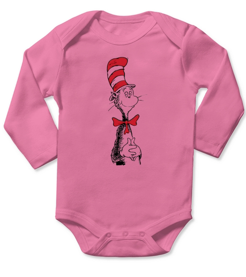 Dr. Seuss The Cat in the Hat T-shirt Long Sleeve Baby One-Piece