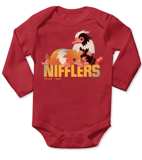 Fantastic Beasts 3 Baby Nifflers Long Sleeve Baby One-Piece