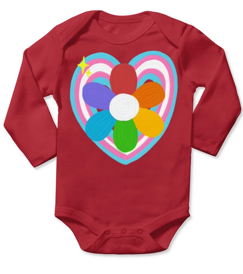Flower Pride Long Sleeve Baby One-Piece