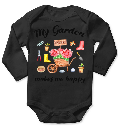 Garden Quote Hobby Gardener Gift Idea Long Sleeve Baby One-Piece