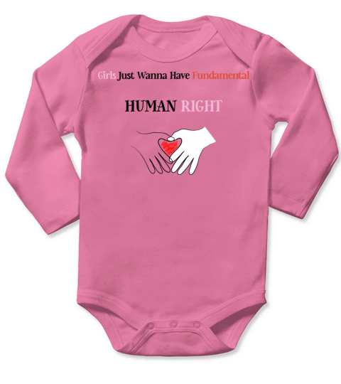 Girls Just Wanna Have Fundamental Rights Long Sleeve Baby One-Piece