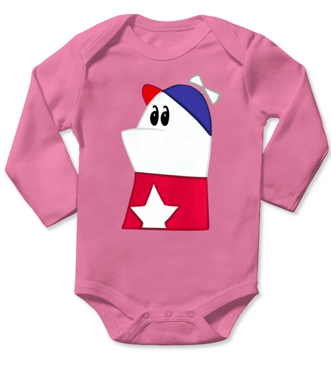 Homestar Runner Long Sleeve Baby One-Piece