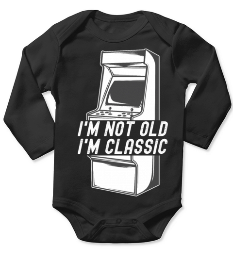 Im Not Old Im Classic - Arcade Games Console Long Sleeve Baby One-Piece