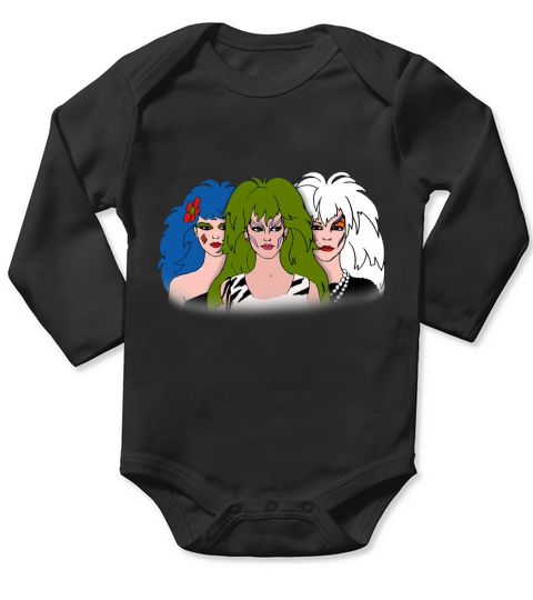 Jem and the Holograms-The Misfits-Group Color shirt Long Sleeve Baby One-Piece