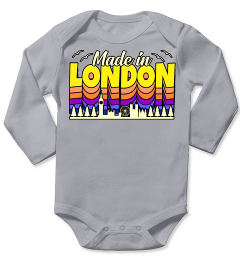 London Funny Gift Idea Long Sleeve Baby One-Piece