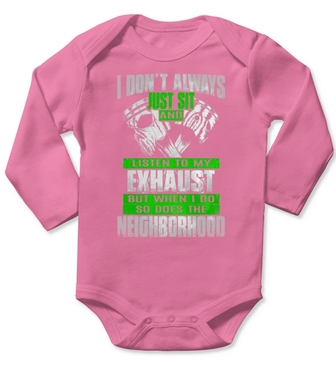 Mechanic - Listen To My Exhaust... Long Sleeve Baby One-Piece