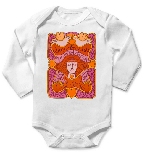 Moby Grape  Big Brother and The Holdings Tshirt Long Sleeve Baby One-Piece