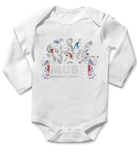 Muse band Tshirt Long Sleeve Baby One-Piece