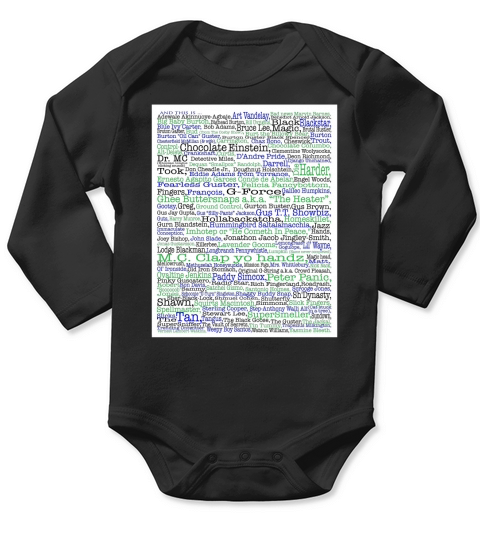 Psych Tv Show Poster Nicknames Burton Guster Long Sleeve Baby One-Piece