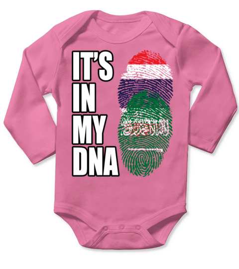 Thai And Saudi Arabian Vintage Heritage DNA Flag Long Sleeve Baby One-Piece