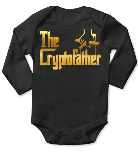 The Cryptofather Crypto Trading Long Sleeve Baby One-Piece