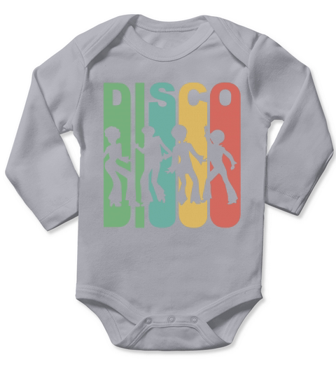 Vintage Retro 1970s Disco Dancer Long Sleeve Baby One-Piece