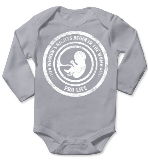Womens Rights Begin In The Womb Pro Life Vintage Long Sleeve Baby One-Piece