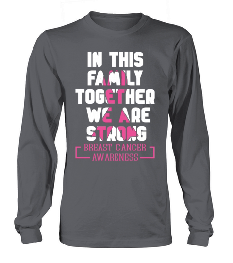 Family Pink October Breast Cancer Awareness Long sleeved Unisex