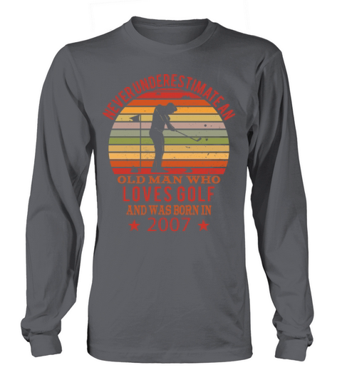 Golfing Golfplayers Vintage 2007 Birthday Long sleeved Unisex