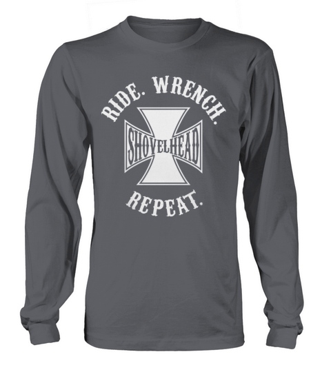 ride wrench shovel head repeat Long sleeved Unisex