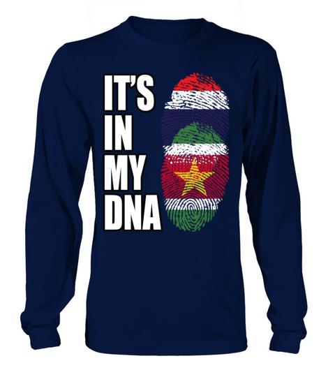 Thai And Surinamese Vintage Heritage DNA Flag Long sleeved Unisex