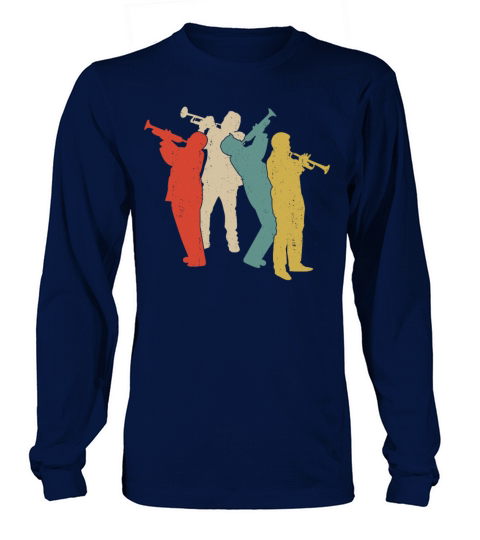 Trumpet Player Retro Vintage Long sleeved Unisex