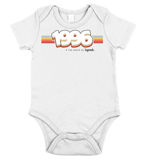 1996 the birth of legends Short Sleeve Baby One-Piece