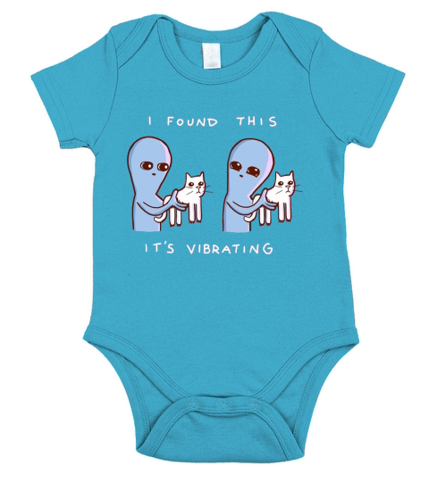 Alien Cat I found this it&#8217;s vibrating - Coffee Mug (colored) Short Sleeve Baby One-Piece