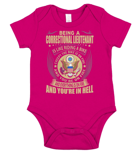 Being a Correctional Lieutenant like Riding a Bike Job Title Shirts Short Sleeve Baby One-Piece