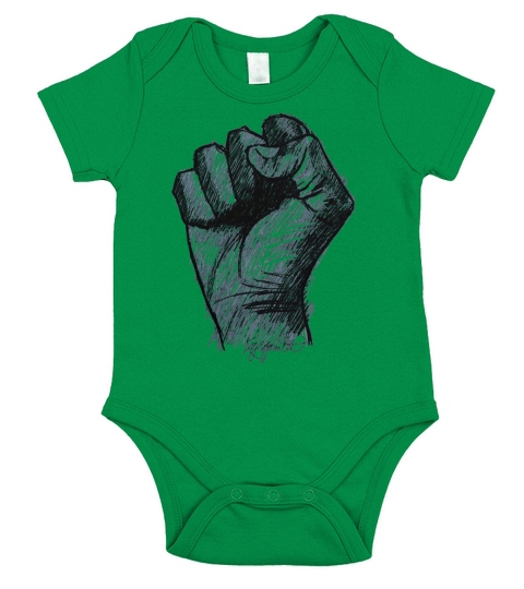 Black Power Salute Fist African American History T Shirt Short Sleeve Baby One-Piece