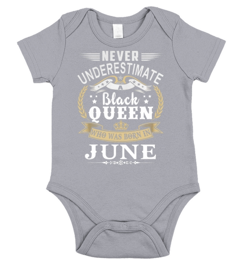 Black Queen Was Born In JUNE Short Sleeve Baby One-Piece