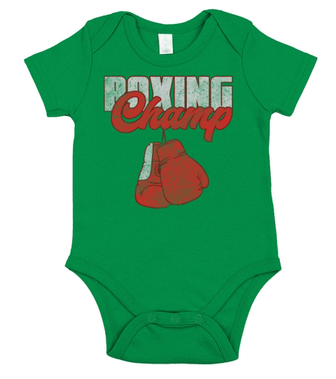 Boxing Knockout Ring Fist Short Sleeve Baby One-Piece
