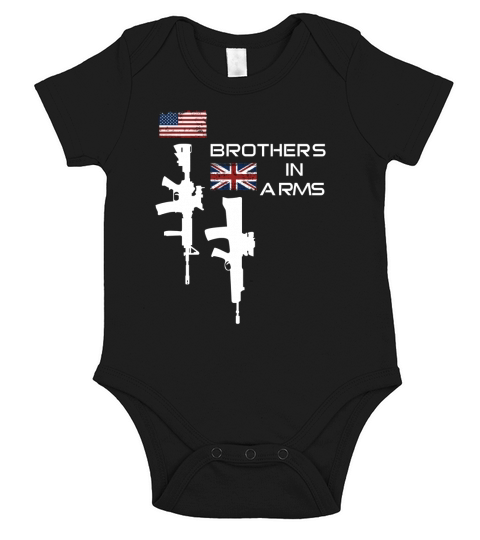 Brothers in Arms US UK Short Sleeve Baby One-Piece