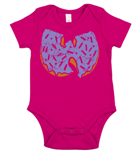 donut wutang grape candy Short Sleeve Baby One-Piece