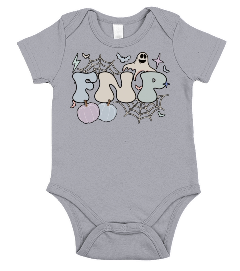 Family Nurse Practitioner Halloween FNP Gifts Short Sleeve Baby One-Piece